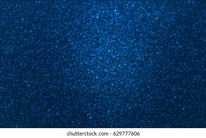 DARK BLUE vector christmas polygon background. Low poly Illustration consisting of triangles with snowflakes. Texture background of New Year celebration.