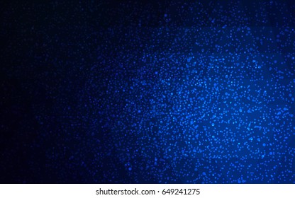 DARK BLUE vector christmas polygon background. Low poly Illustration consisting of triangles with snowflakes. Texture background of New Year celebration.