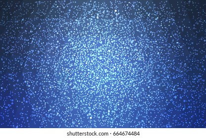 DARK BLUE vector christmas polygon background. Low poly Illustration consisting of triangles with snowflakes. Texture background of New Year celebration.