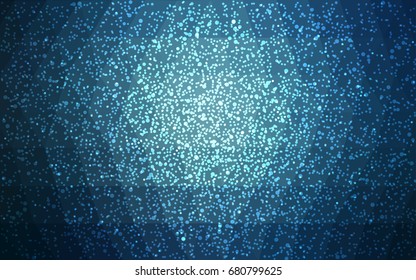 DARK BLUE vector christmas polygon background. Low poly Illustration consisting of triangles with snowflakes. Texture background of New Year celebration.