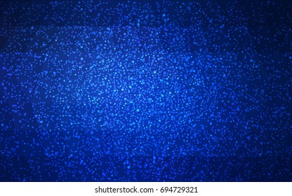 DARK BLUE vector christmas polygon background. Low poly Illustration consisting of triangles with snowflakes. Texture background of New Year celebration.