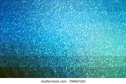 DARK BLUE vector christmas polygon background. Low poly Illustration consisting of triangles with snowflakes. Texture background of New Year celebration.