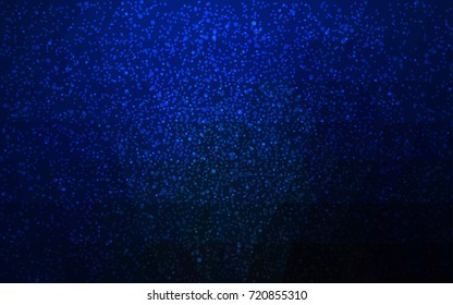 DARK BLUE vector christmas polygon background. Low poly Illustration consisting of triangles with snowflakes. Texture background of New Year celebration.