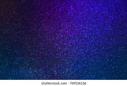 DARK BLUE vector christmas polygon background. Low poly Illustration consisting of triangles with snowflakes. Texture background of New Year celebration.