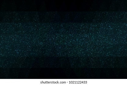 DARK BLUE vector christmas postcard low polygon background. Illustration consisting of triangles. Abstract triangular polygonal origami or crystal design of New Year celebration.