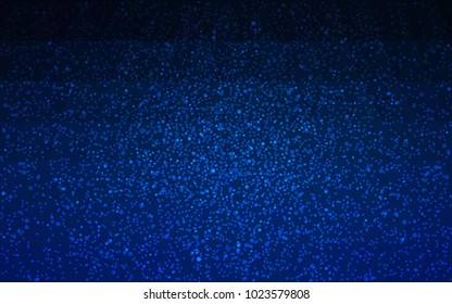 DARK BLUE vector christmas postcard low polygon background. Illustration consisting of triangles. Abstract triangular polygonal origami or crystal design of New Year celebration.