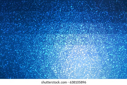 DARK BLUE vector christmas postcard low polygon background. Illustration consisting of triangles. Abstract triangular polygonal origami or crystal design of New Year celebration.