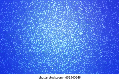 Dark blue vector christmas postcard low polygon background. Illustration consisting of triangles. Abstract triangular polygonal origami or crystal design of New Year celebration.
