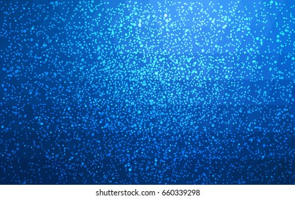 DARK BLUE vector christmas postcard low polygon background. Illustration consisting of triangles. Abstract triangular polygonal origami or crystal design of New Year celebration.