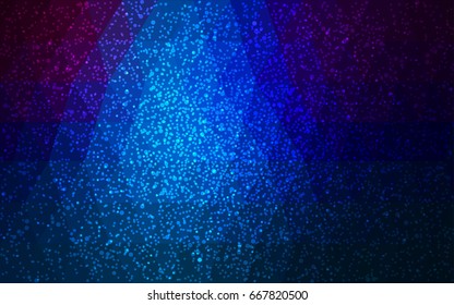 DARK BLUE vector christmas postcard low polygon background. Illustration consisting of triangles. Abstract triangular polygonal origami or crystal design of New Year celebration.