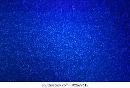 DARK BLUE vector christmas postcard low polygon background. Illustration consisting of triangles. Abstract triangular polygonal origami or crystal design of New Year celebration.