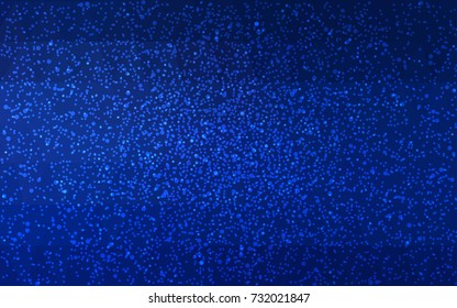 DARK BLUE vector christmas postcard low polygon background. Illustration consisting of triangles. Abstract triangular polygonal origami or crystal design of New Year celebration.