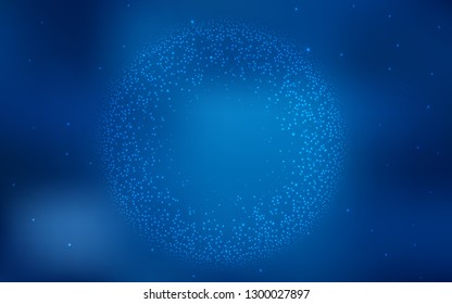 Dark BLUE vector colorful abstract texture. Glitter abstract illustration with gradient design. New design for your business.