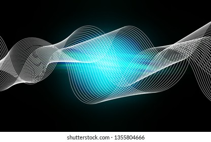Dark BLUE vector colorful abstract background. A completely new colored illustration in blur style. New design for your business.