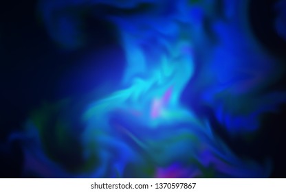 Dark BLUE vector colorful abstract background. Glitter abstract illustration with gradient design. New way of your design.
