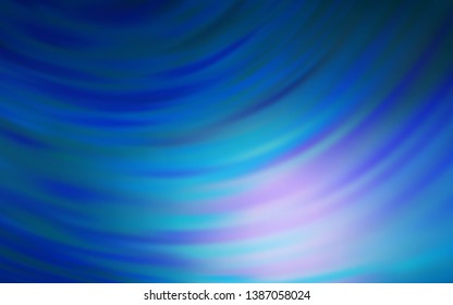 Dark BLUE vector colorful abstract background. Glitter abstract illustration with gradient design. Background for designs.