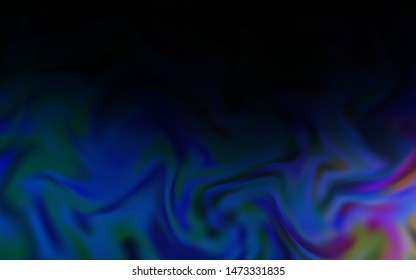 Dark BLUE vector colorful abstract texture. Colorful abstract illustration with gradient. The best blurred design for your business.