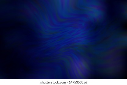 Dark BLUE vector colorful abstract texture. An elegant bright illustration with gradient. Blurred design for your web site.