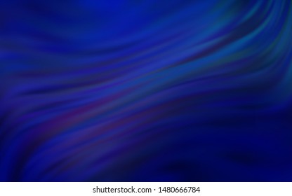 Dark BLUE vector colorful abstract background. Glitter abstract illustration with gradient design. Smart design for your work.