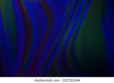 Dark BLUE vector colorful abstract background. A completely new colored illustration in blur style. New style for your business design.