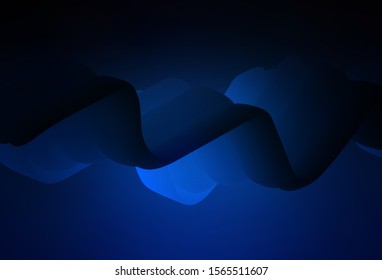 Dark BLUE vector colorful abstract background. An elegant bright illustration with gradient. New way of your design.