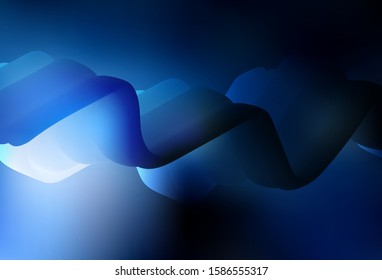 Dark BLUE vector colorful abstract background. Creative illustration in halftone style with gradient. Background for designs.