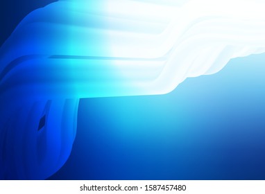 Dark BLUE vector colorful abstract background. A completely new colored illustration in blur style. The best blurred design for your business.