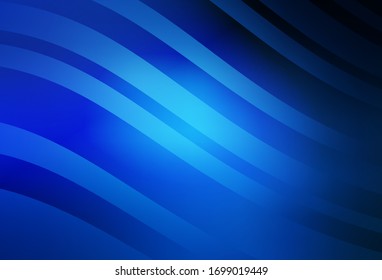Dark BLUE vector colorful abstract background. Colorful abstract illustration with gradient. Background for a cell phone.