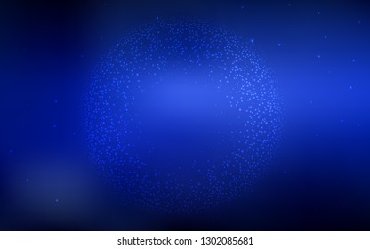 Dark BLUE vector colorful blur backdrop. Colorful abstract illustration with gradient. New design for your business.