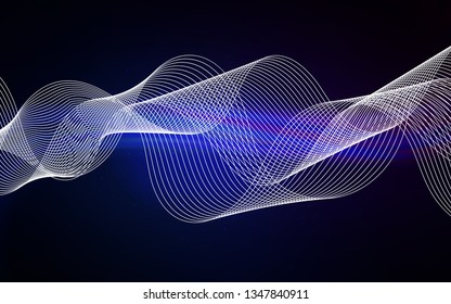 Dark BLUE vector colorful blur backdrop. Shining colored illustration in smart style. New design for your business.