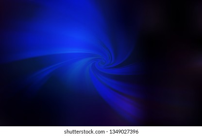 Dark BLUE vector colorful blur backdrop. Glitter abstract illustration with gradient design. Completely new design for your business.