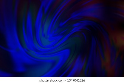Dark BLUE vector colorful blur backdrop. Glitter abstract illustration with gradient design. Blurred design for your web site.