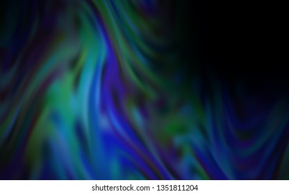 Dark BLUE vector colorful blur background. A completely new colored illustration in blur style. Smart design for your work.