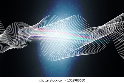 Dark BLUE vector colorful blur background. Colorful illustration in abstract style with gradient. Smart design for your work.