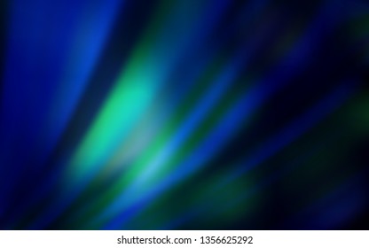 Dark BLUE vector colorful blur background. Creative illustration in halftone style with gradient. Background for designs.