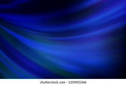 Dark BLUE vector colorful blur background. Colorful abstract illustration with gradient. Background for designs.