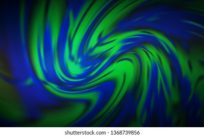 Dark BLUE vector colorful blur backdrop. Creative illustration in halftone style with gradient. New design for your business.