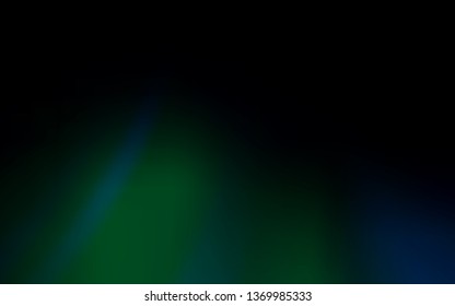 Dark BLUE vector colorful blur backdrop. Glitter abstract illustration with gradient design. Smart design for your work.