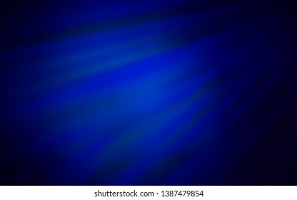 Dark BLUE vector colorful blur background. A completely new colored illustration in blur style. New way of your design.