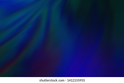 Dark BLUE vector colorful blur backdrop. Colorful abstract illustration with gradient. Blurred design for your web site.