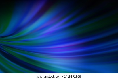 Dark BLUE vector colorful blur backdrop. Colorful abstract illustration with gradient. New way of your design.