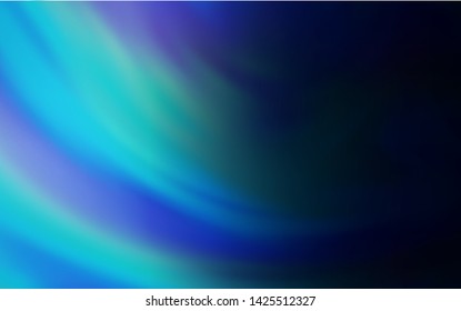 Dark BLUE vector colorful blur background. Creative illustration in halftone style with gradient. Background for designs.