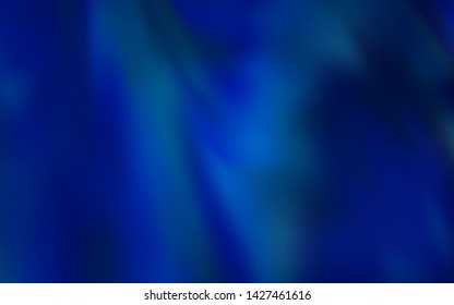 Dark BLUE vector colorful blur background. Glitter abstract illustration with gradient design. Elegant background for a brand book.