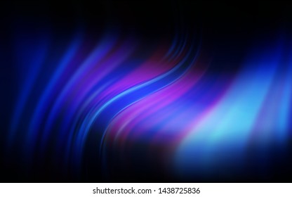 Dark BLUE vector colorful blur background. Shining colored illustration in smart style. Completely new design for your business.