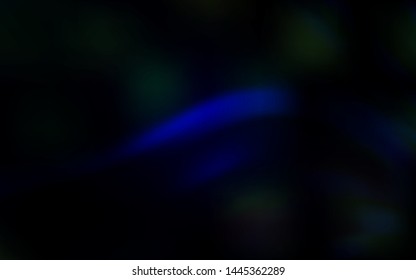 Dark BLUE vector colorful blur backdrop. Creative illustration in halftone style with gradient. New design for your business.