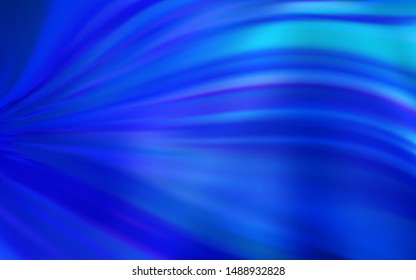 Dark BLUE vector colorful blur backdrop. New colored illustration in blur style with gradient. The best blurred design for your business.