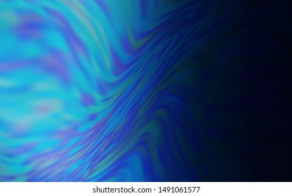Dark BLUE vector colorful blur backdrop. Colorful illustration in abstract style with gradient. Background for a cell phone.