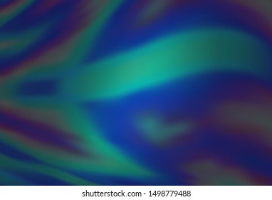 Dark BLUE vector colorful blur backdrop. Shining colored illustration in smart style. Smart design for your work.