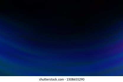 Dark BLUE vector colorful blur backdrop. Colorful abstract illustration with gradient. New way of your design.