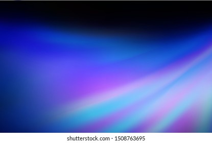 Dark BLUE vector colorful blur backdrop. An elegant bright illustration with gradient. Background for designs.